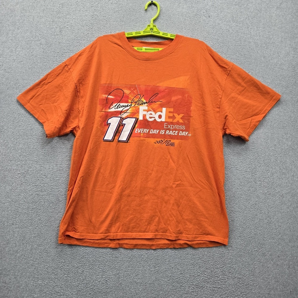 Denny Hamlin‎ #11 Men Shirt 2XL Orange Chase Authentics Everyday Is Race Day